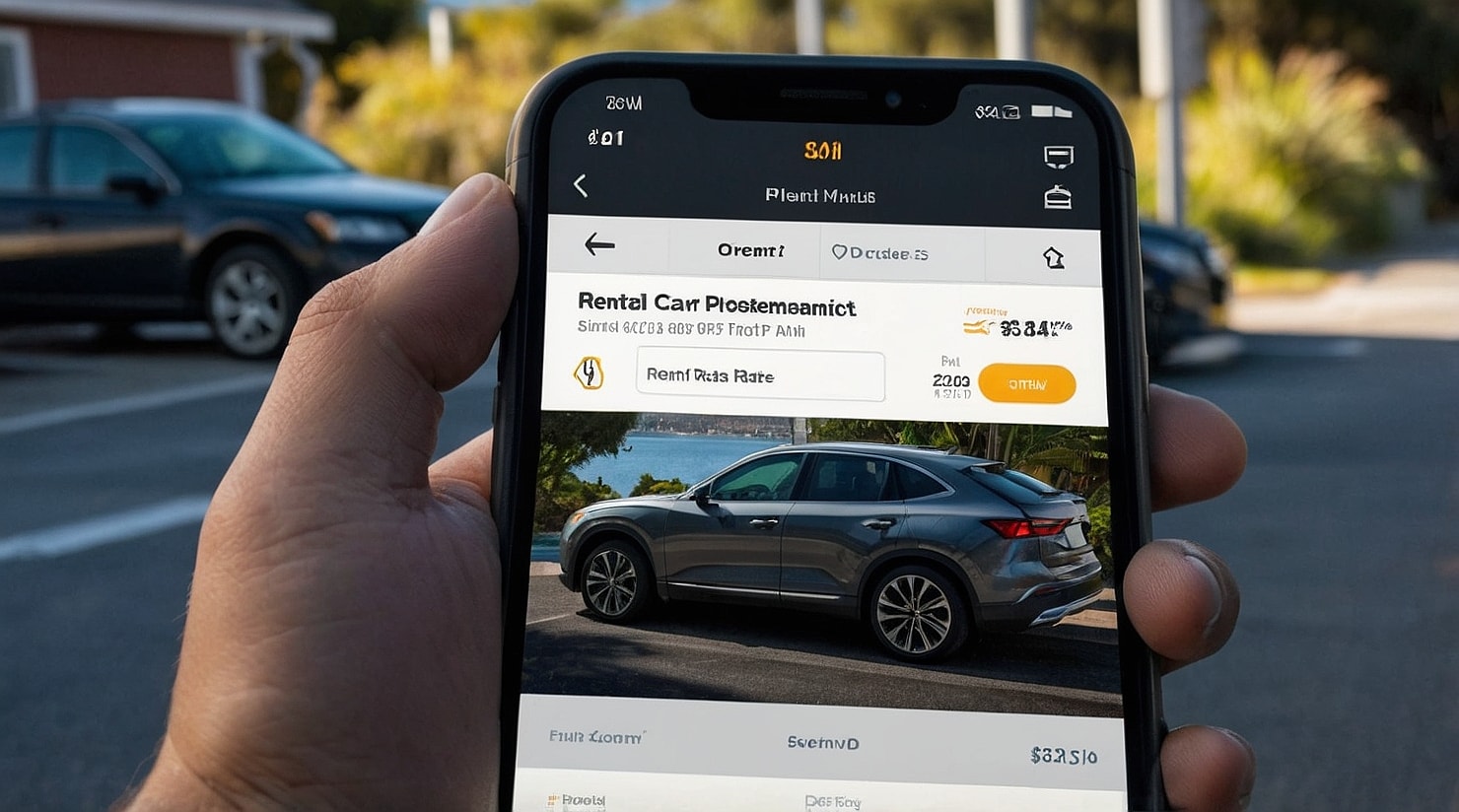A car rental site