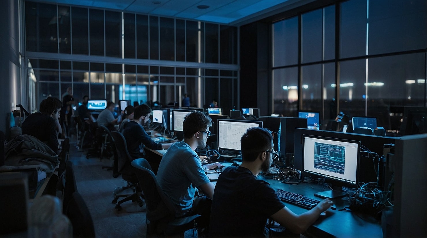 A coding competition in progress
