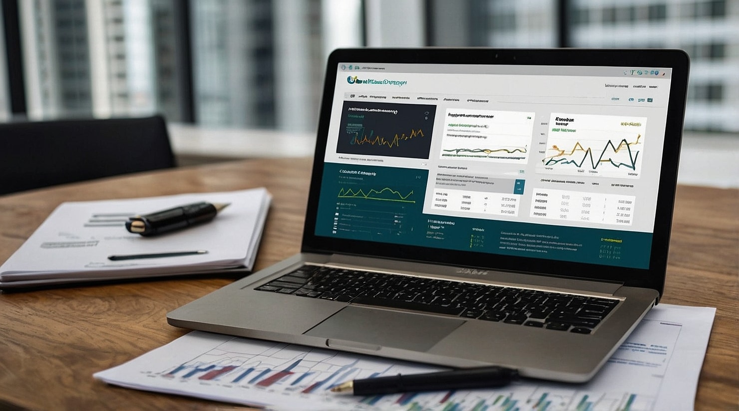 A laptop displaying website valuation calculations