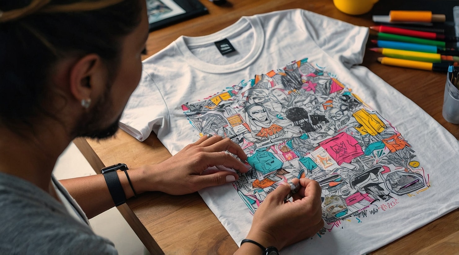 A printed t-shirt