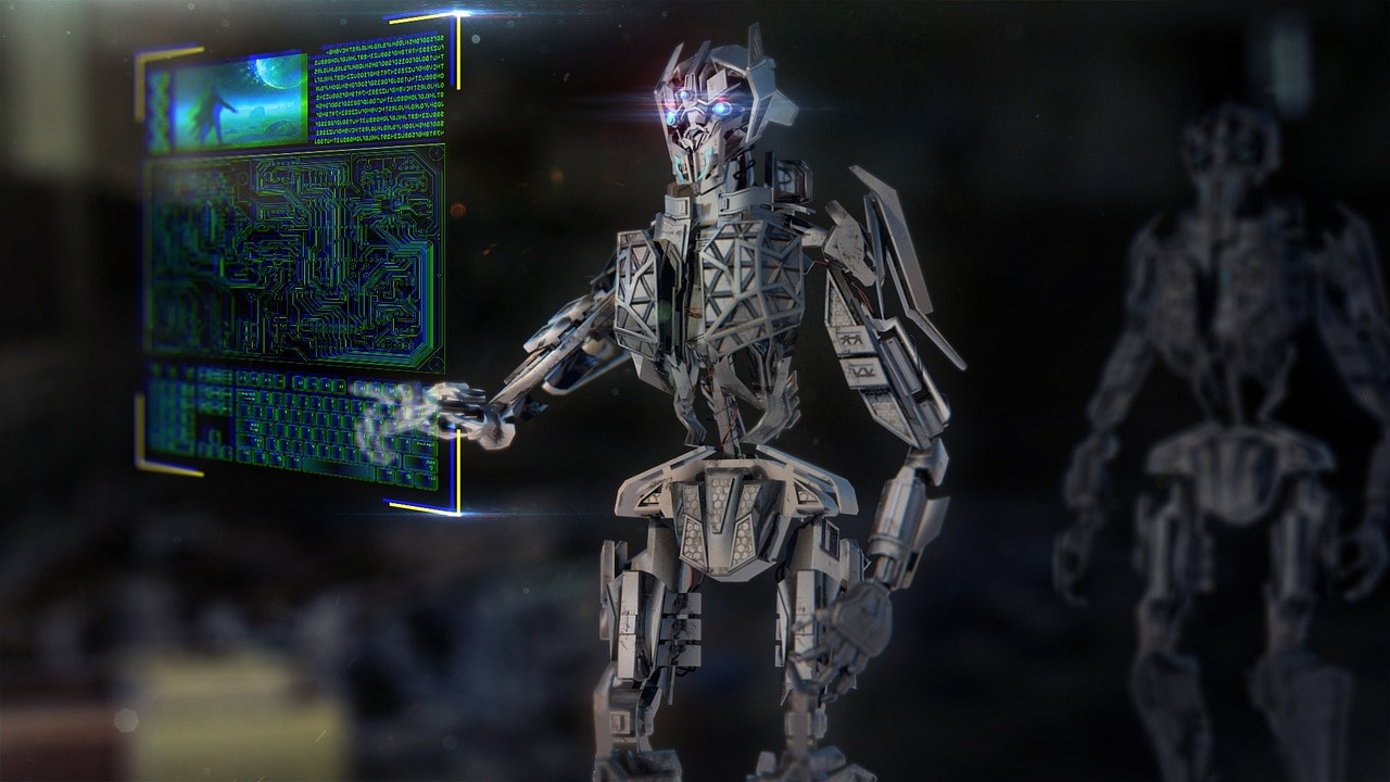 A robot from the future