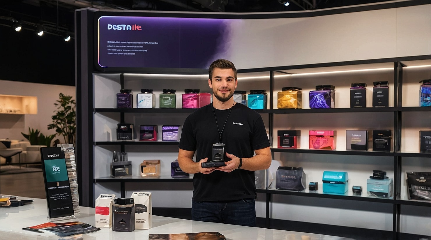 A streamer is hosting a live-shopping session