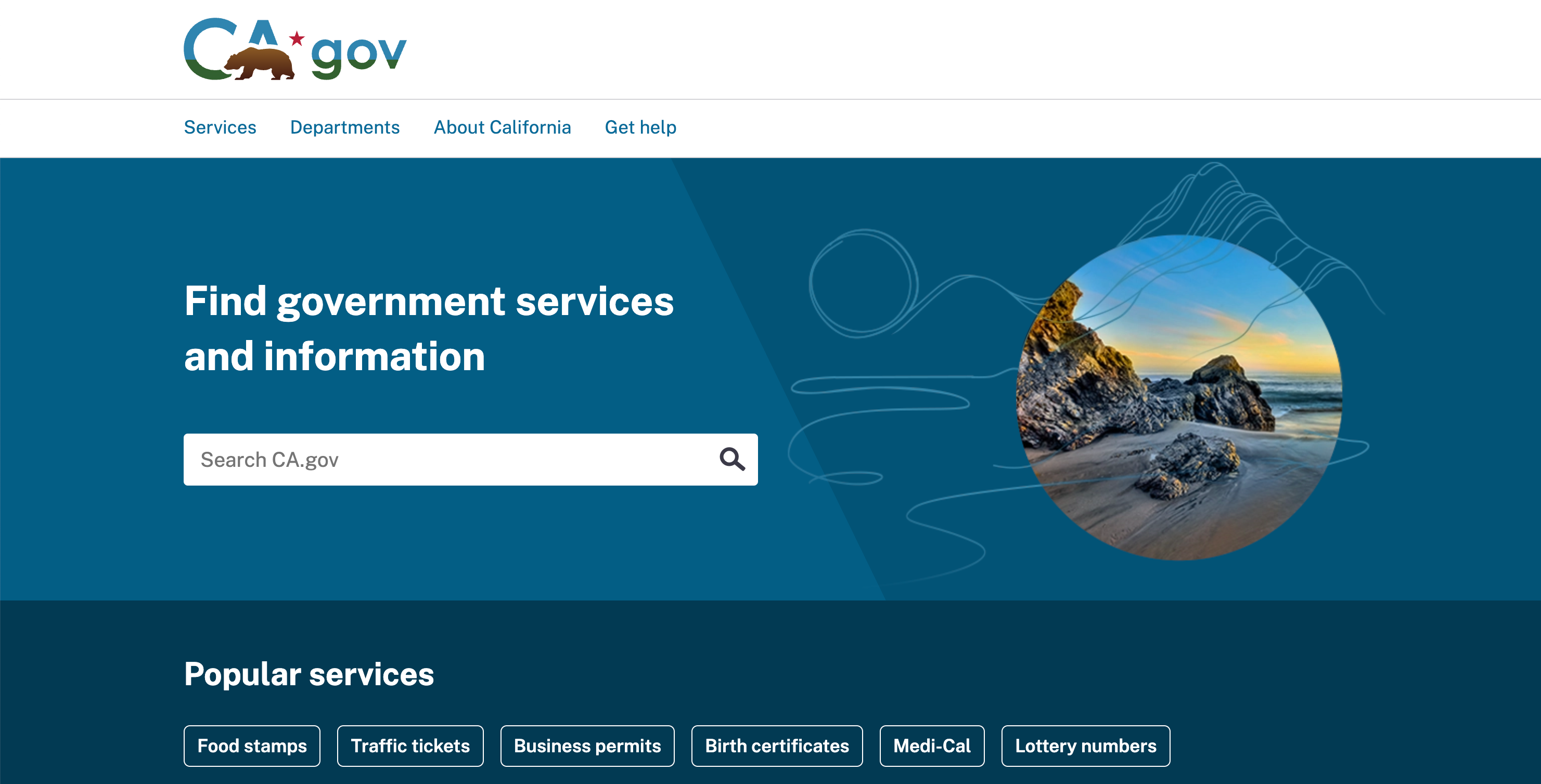 California State's homepage