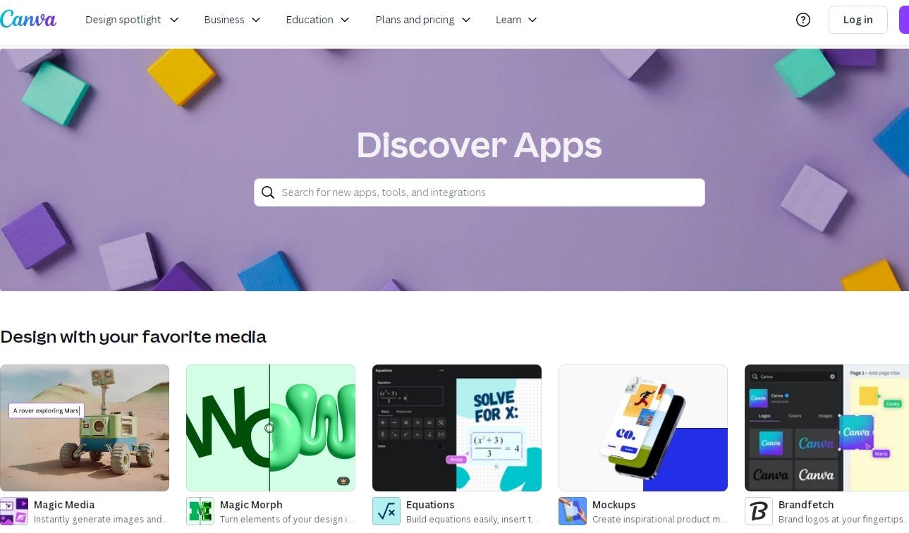 Canva apps marketplace