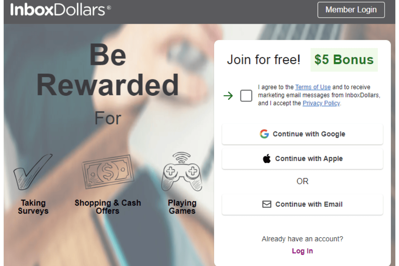 InboxDollars Website