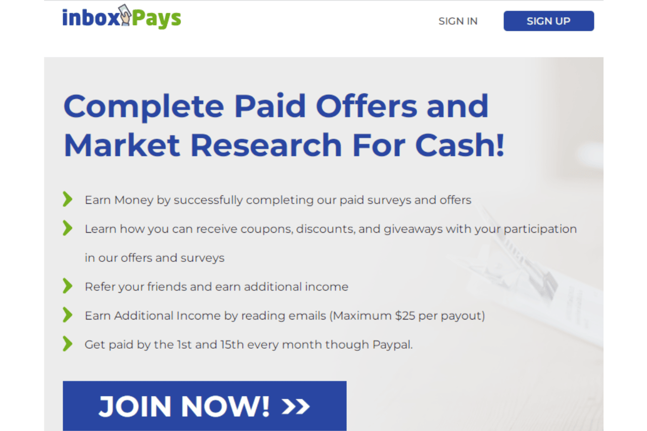 InboxPays Website