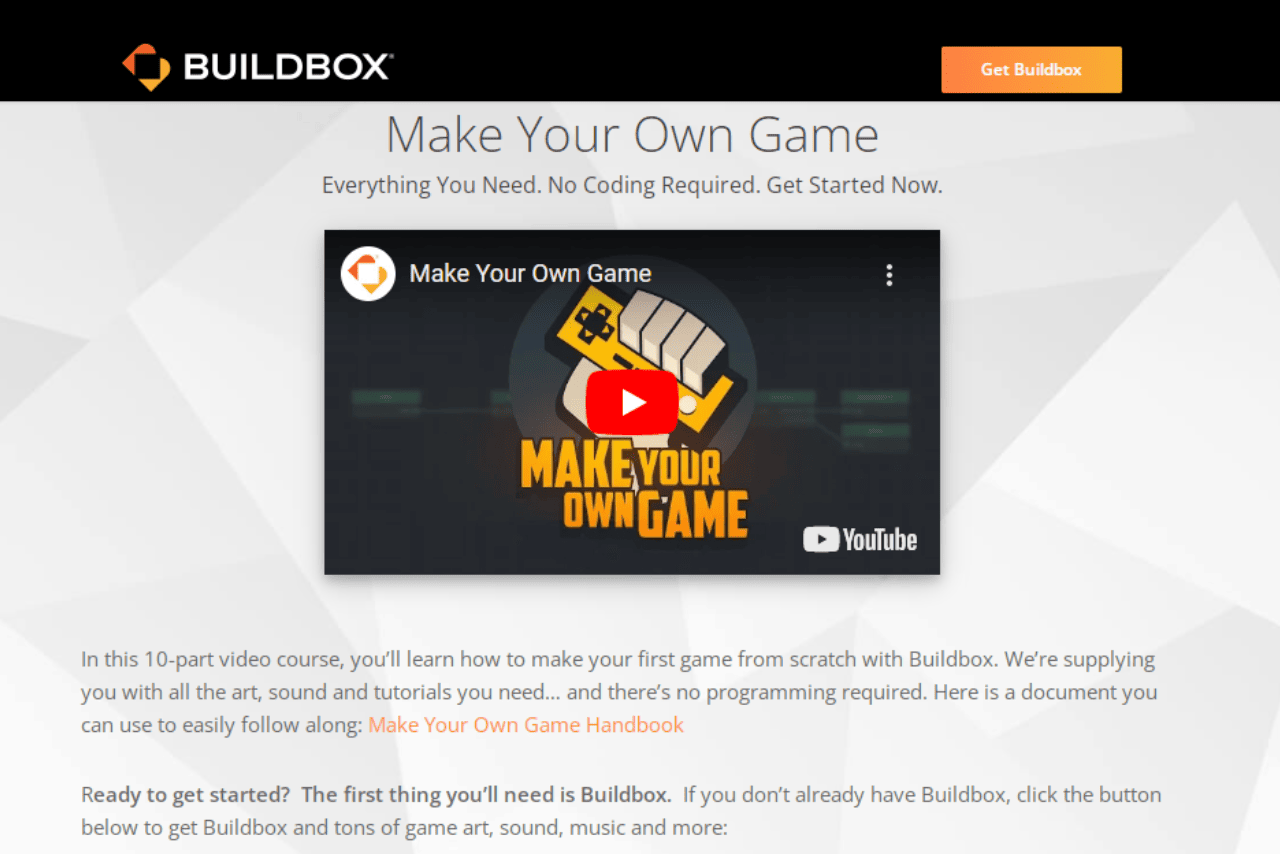 Make your own Game by learning from BuildBox Website