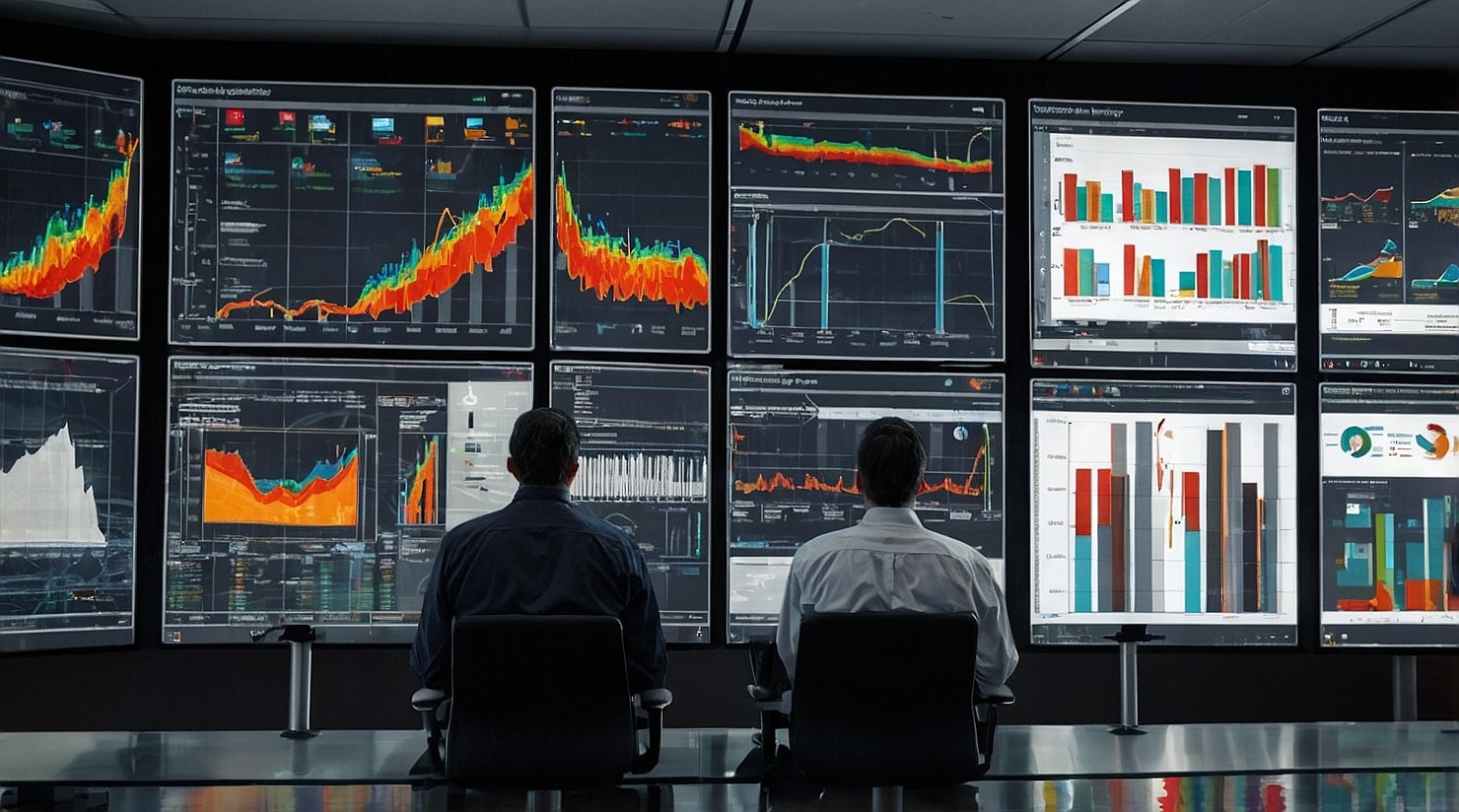Metrics and analysis shown on screens blog