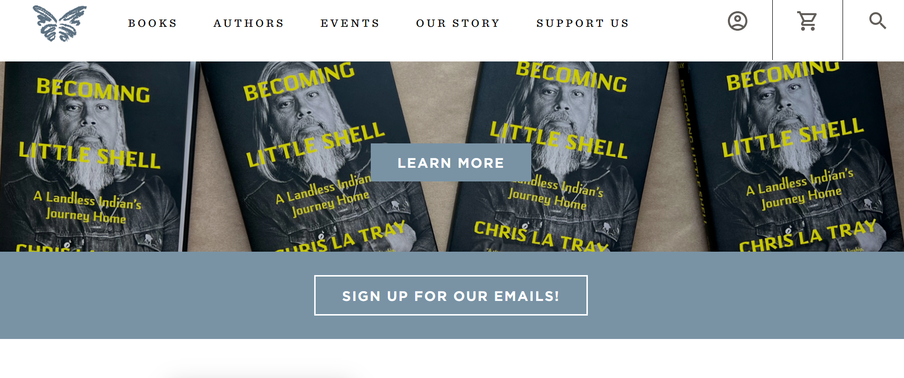 Milkweed homepage.