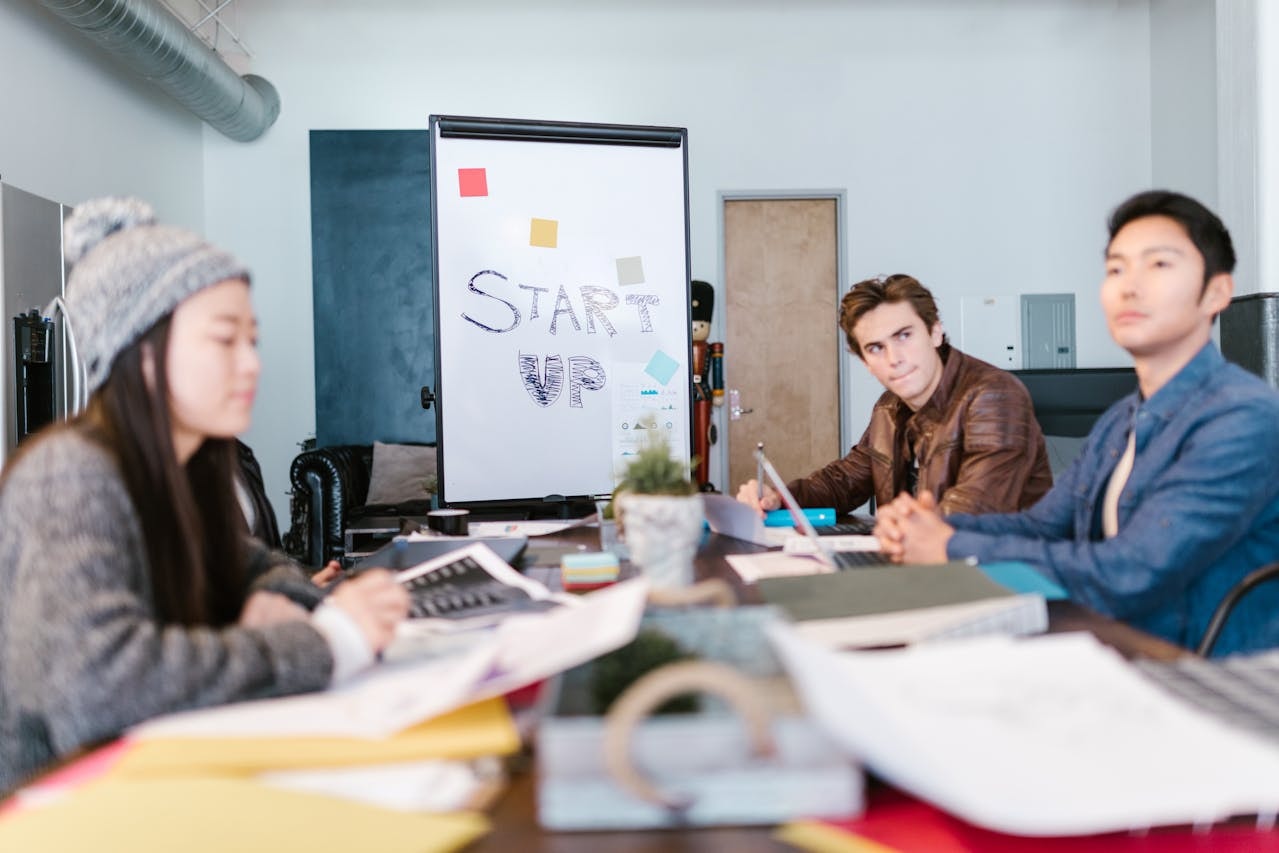 People at a business meeting