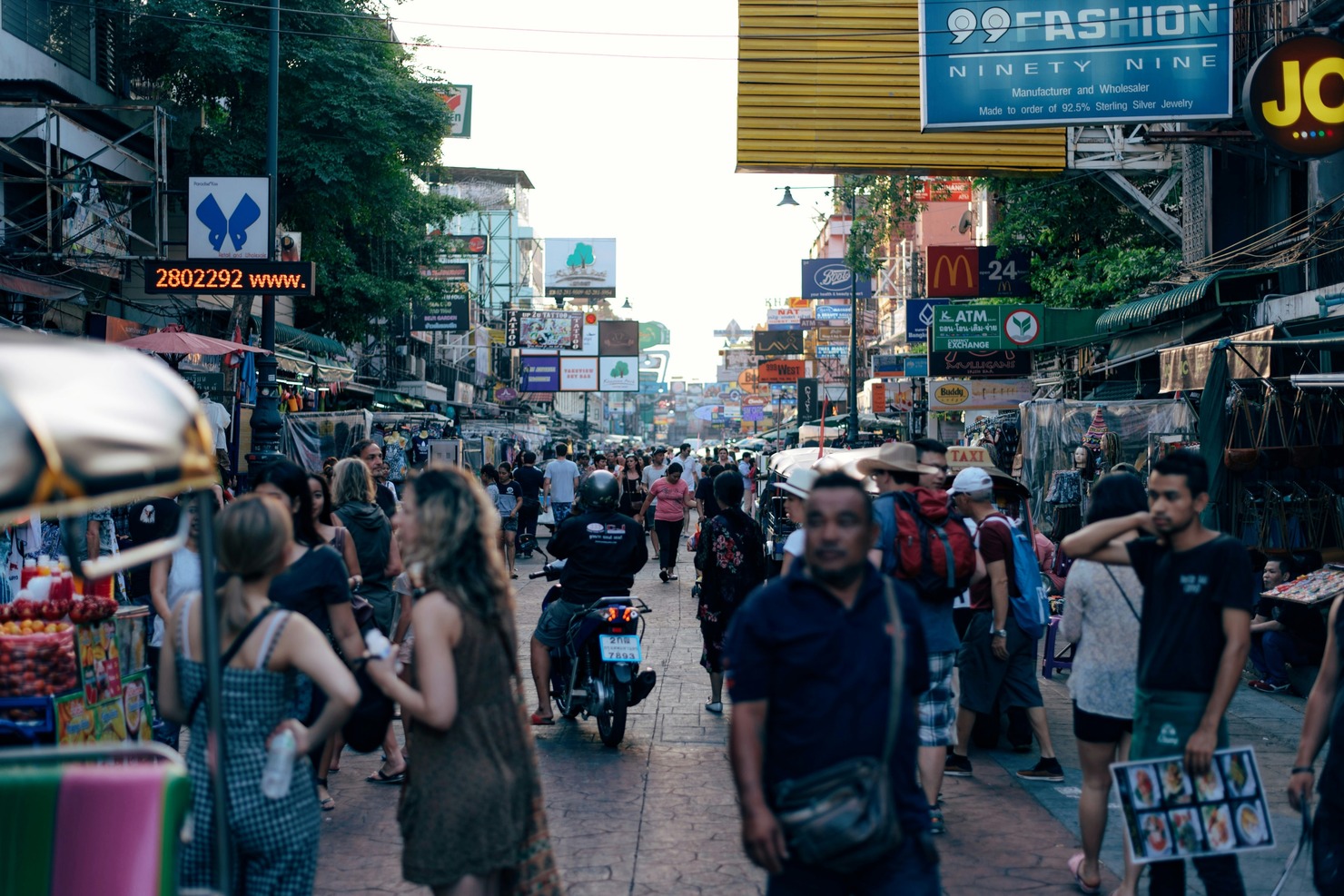 People in a market.
