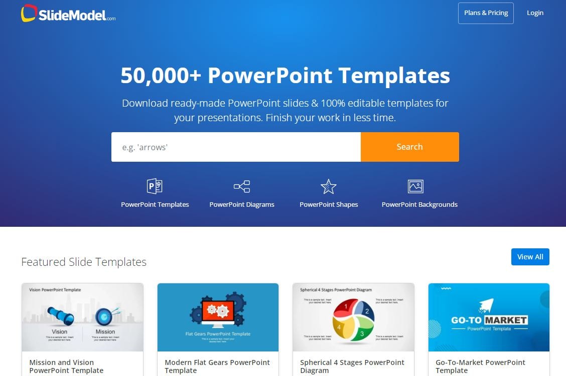 Slidemodel website