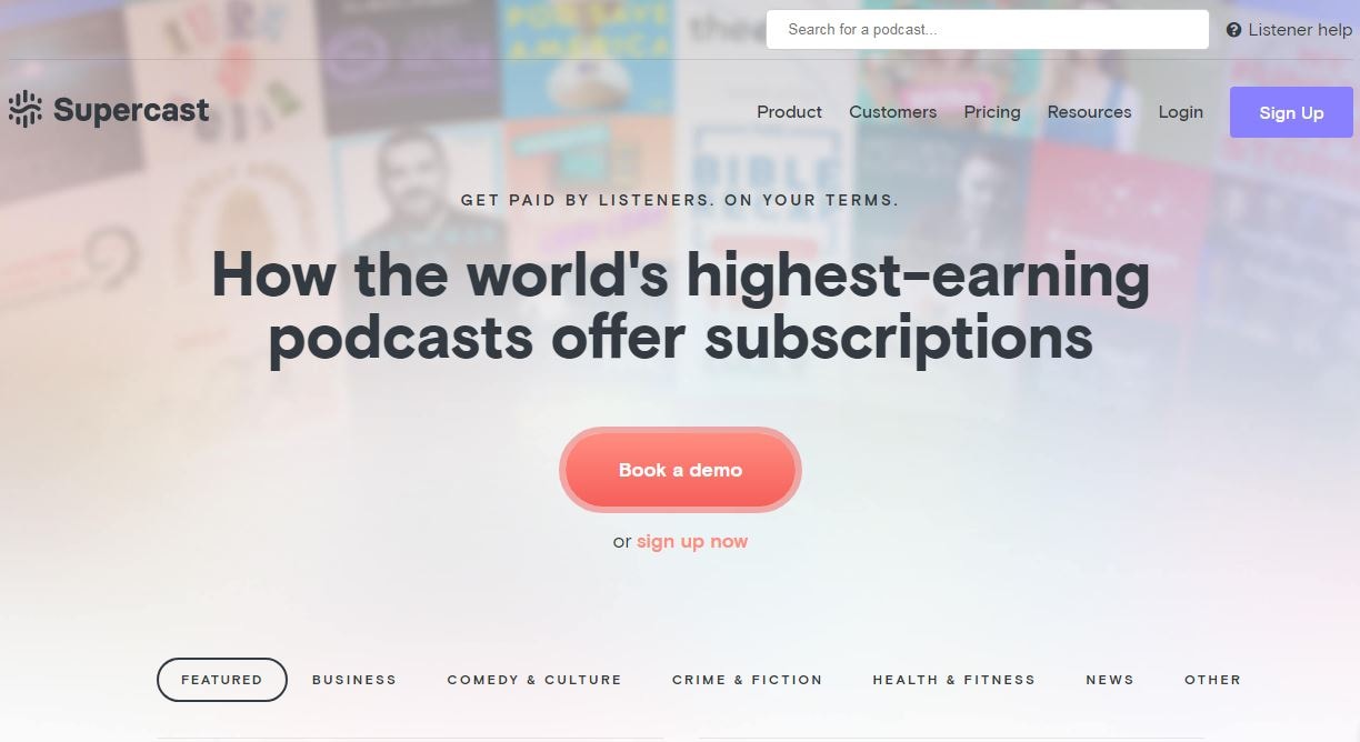 Supercast website