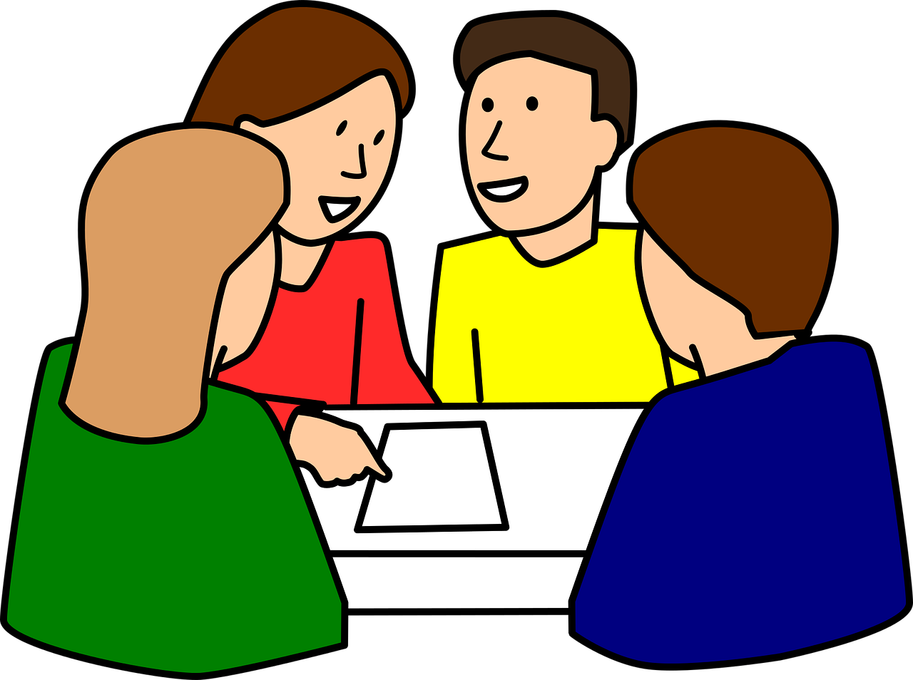 Teaching others and sharing skills illustration.