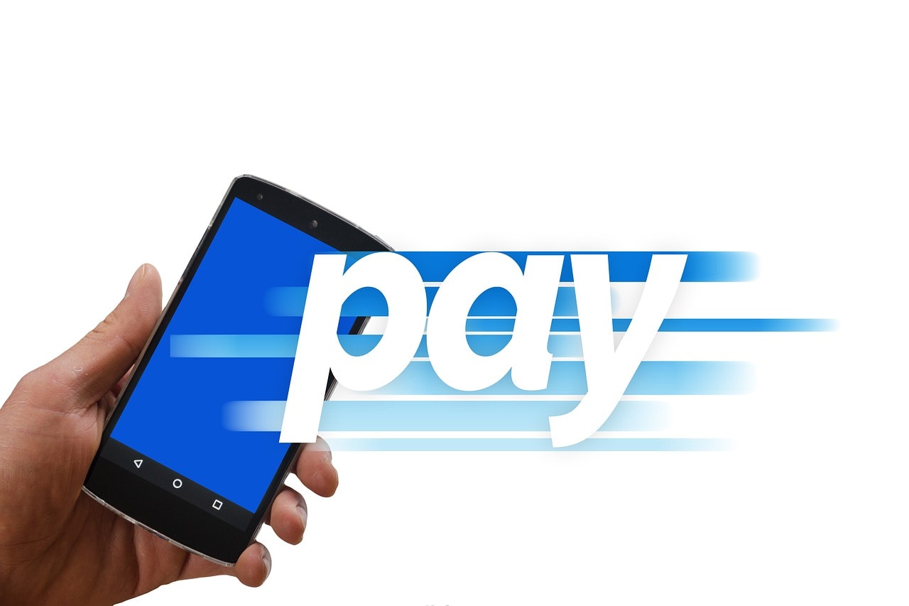 Using a phone to pay for website service