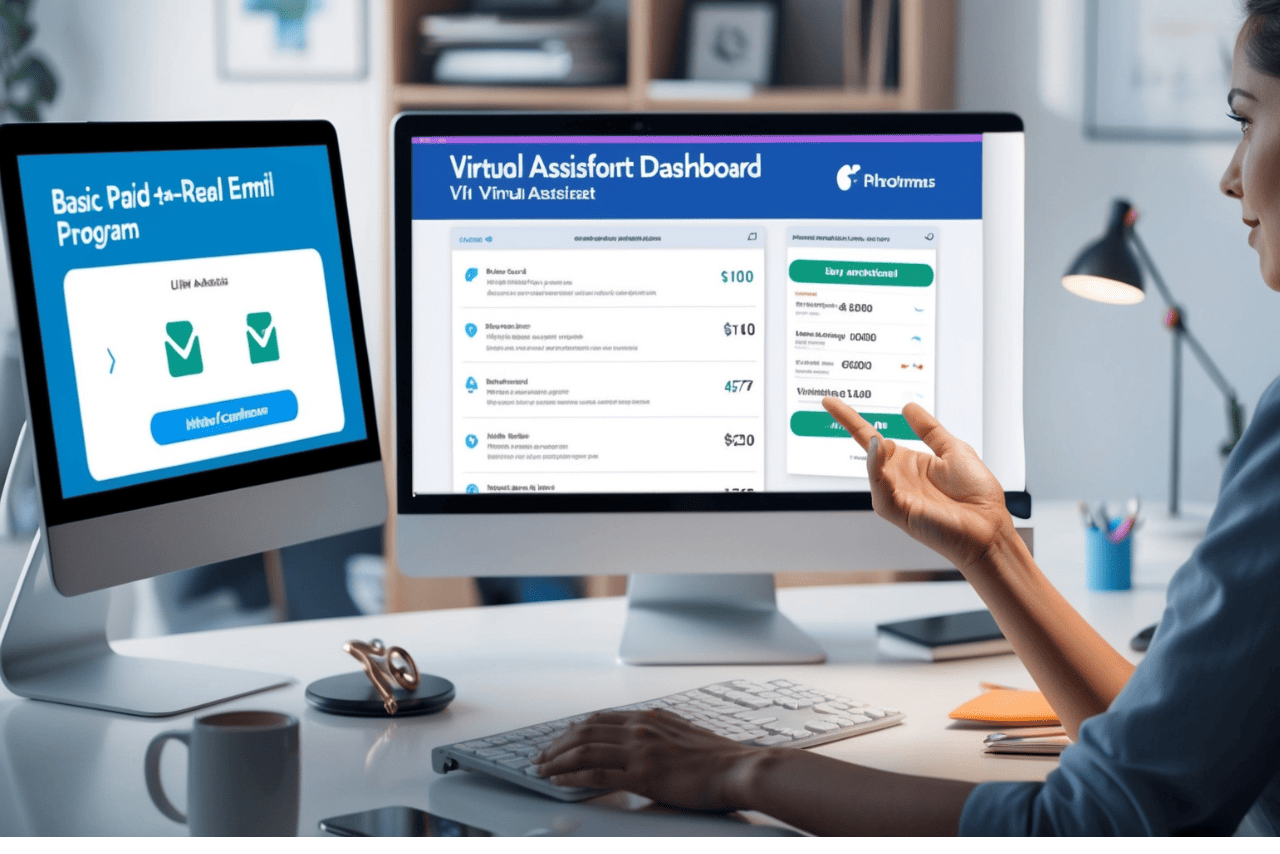 Virtual Assistant Working on email