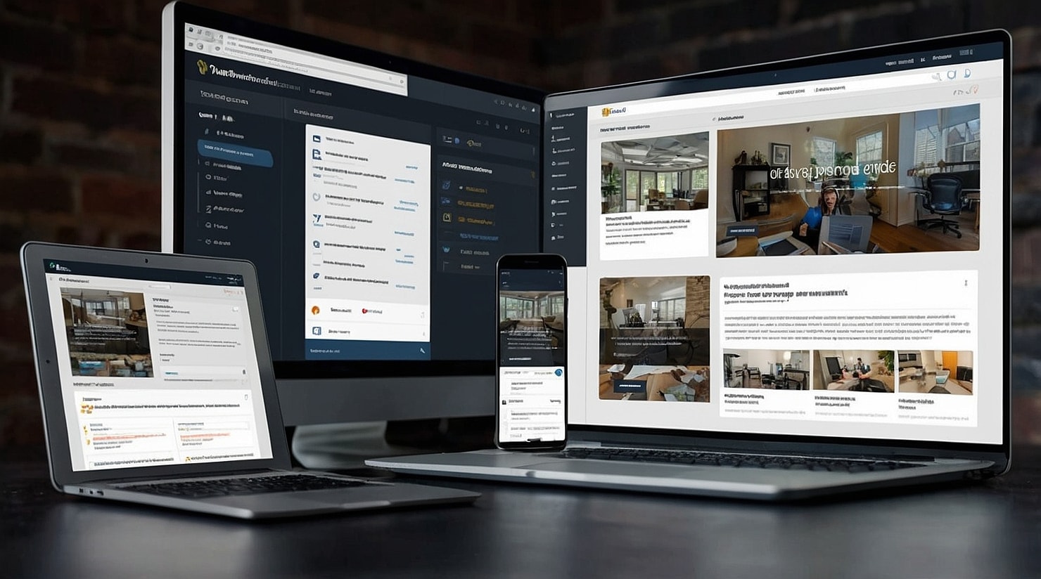 Web apps on different devices.