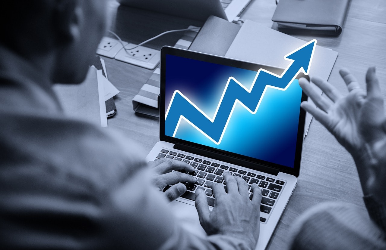 Website profits graph