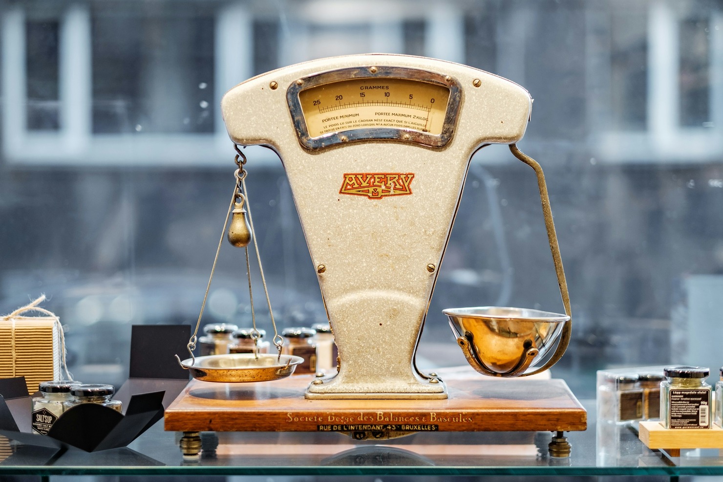Weighing scale.