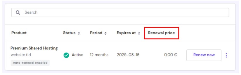 Hostinger Renewal Coupon Codes -Slovak