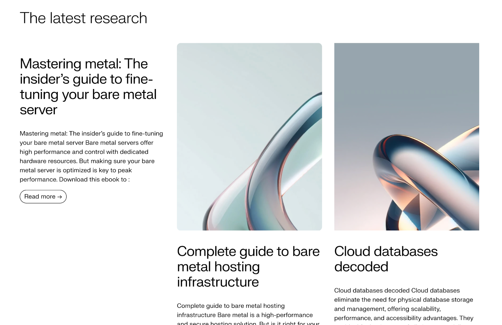 screenshot of the ebook database