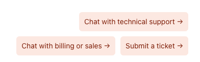 screenshot of the Livechat conversation