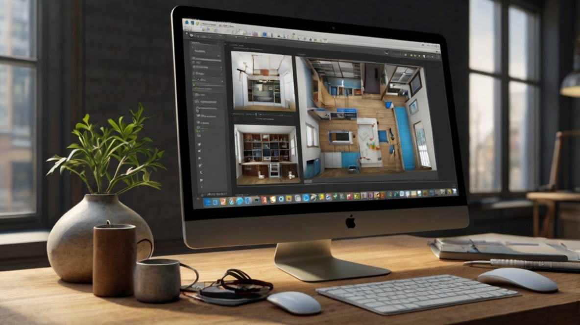 3D house design.