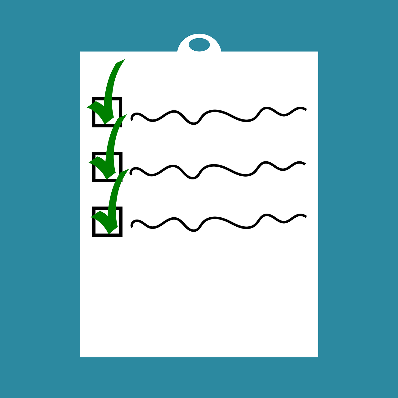 A list of topics illustration.