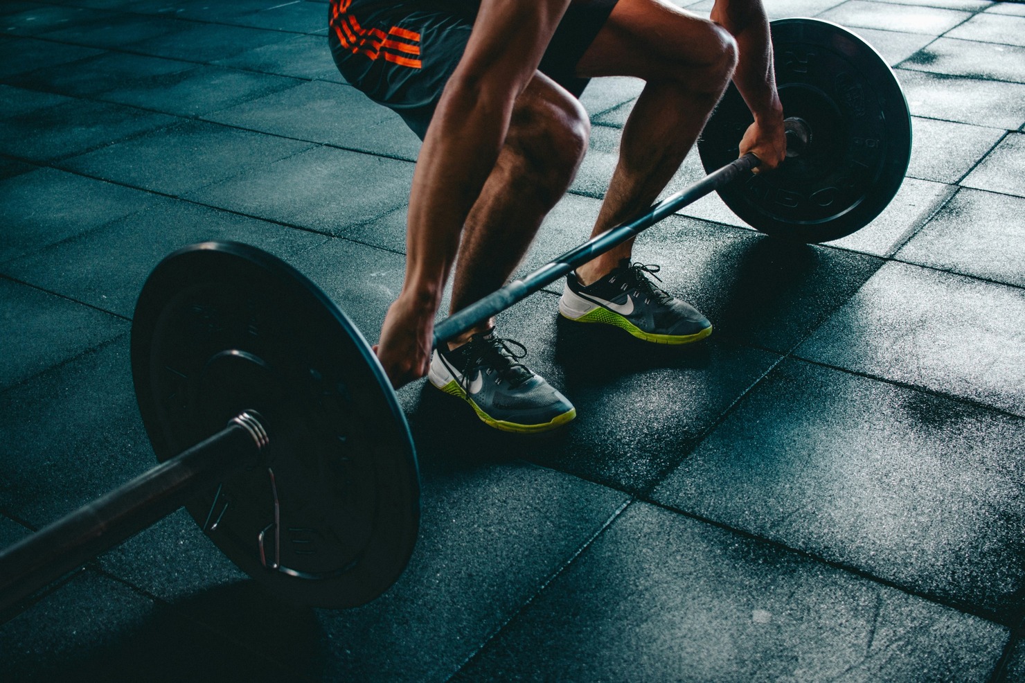 A man working out.