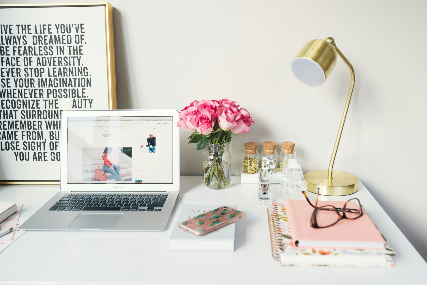 A working desk.
