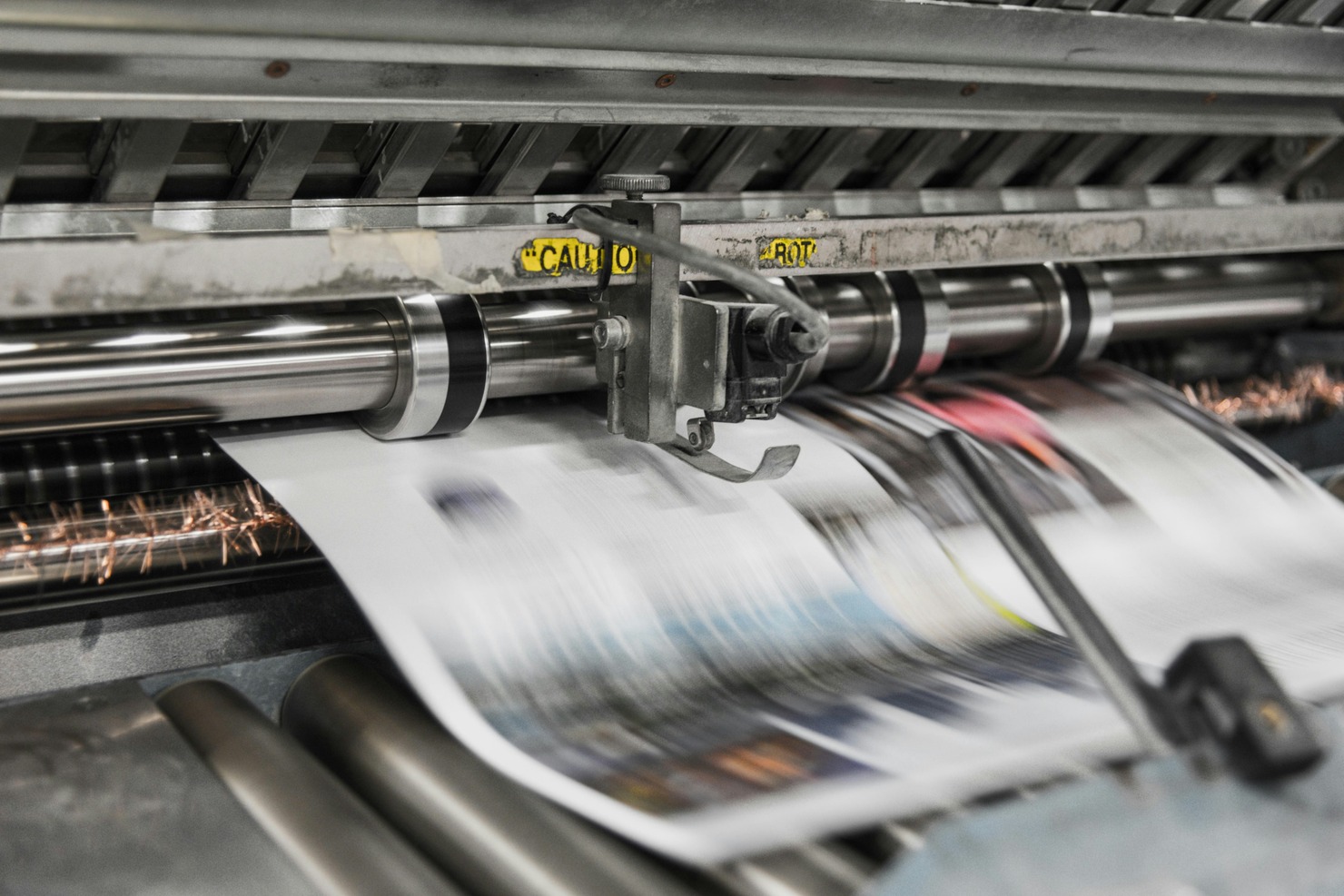 An industrial printer.