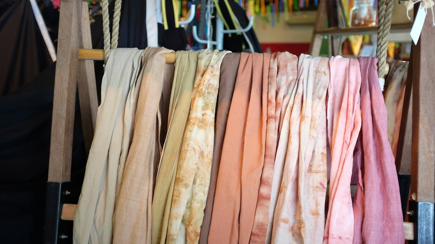 Different shades of fabric