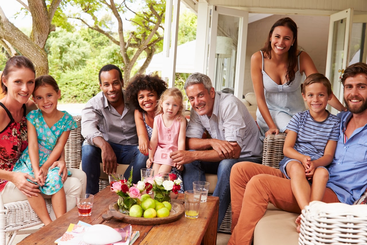 Friends and Family on a picture.