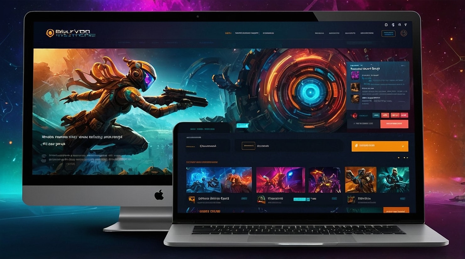 Gaming website theme.