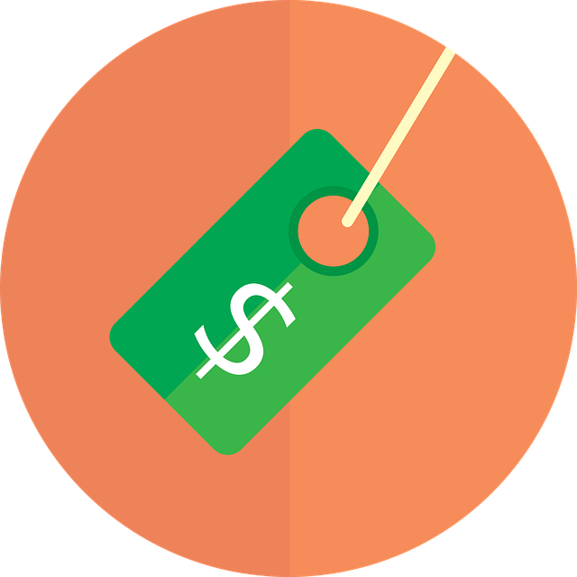 Illustration of price tag with dollar sign.