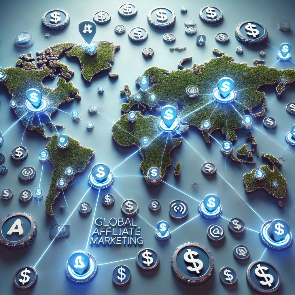Image representing global affiliate marketing for apps.