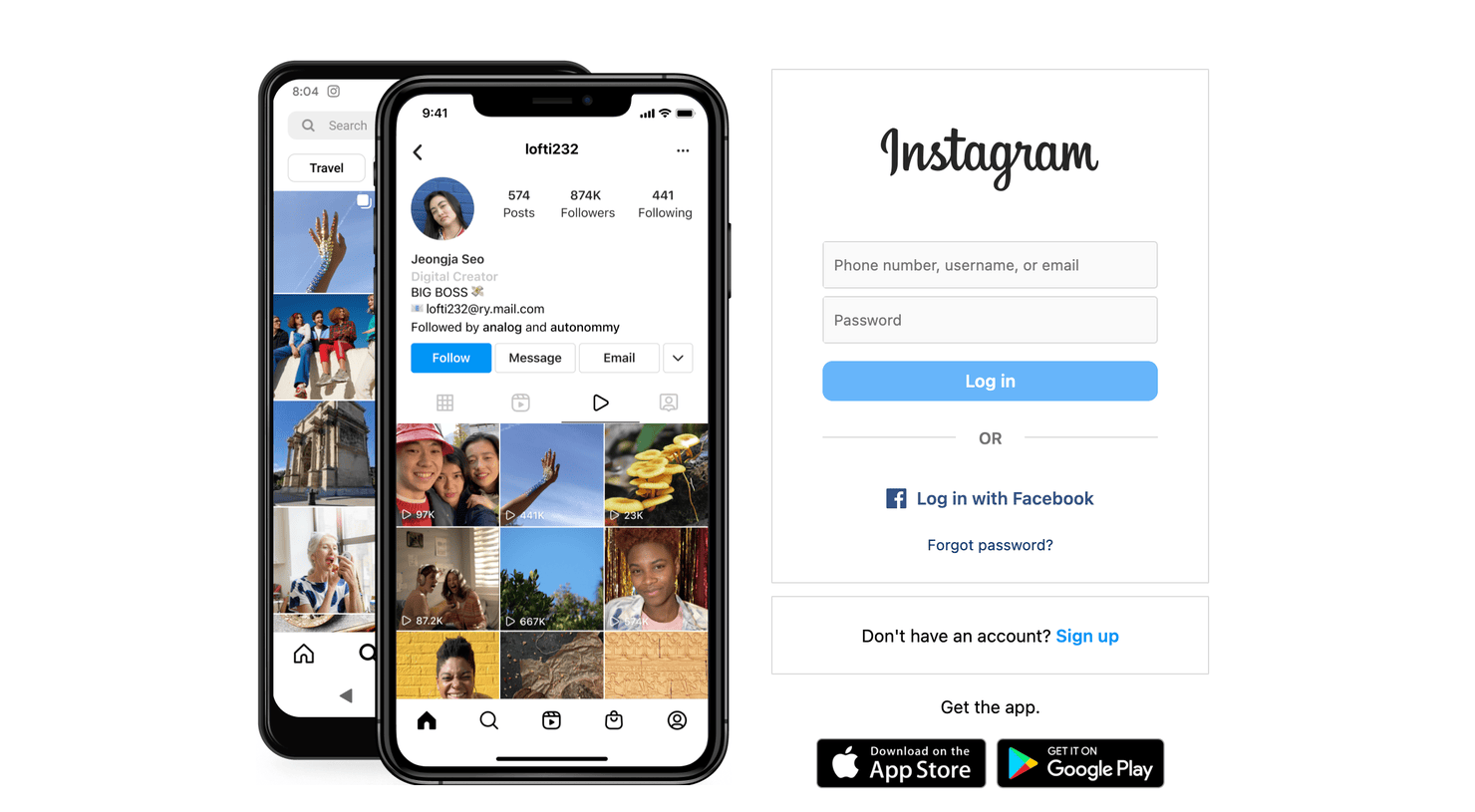 Instagram website