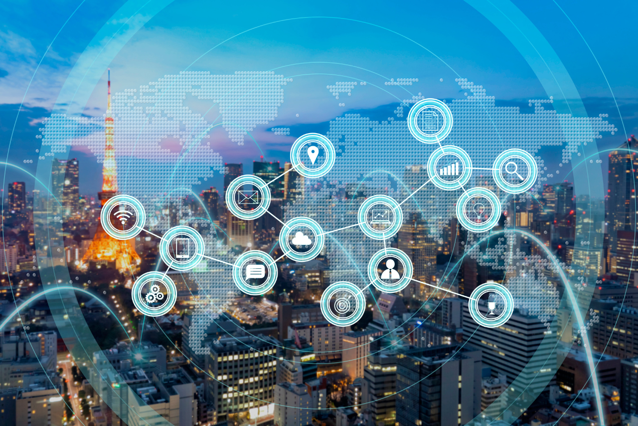 Internet Network Connection concept image.