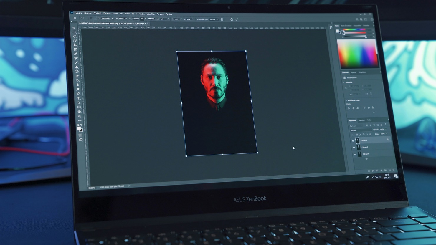 Online designing.