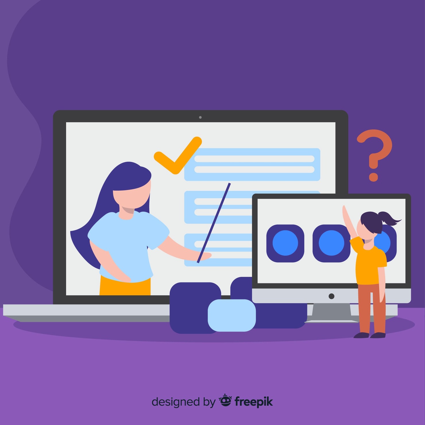 Online education concept.