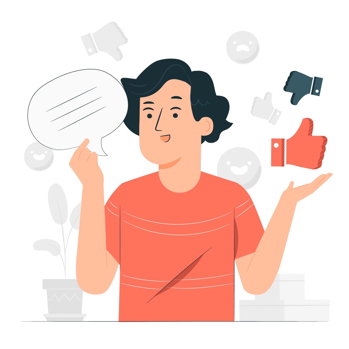 Opinion concept illustration.