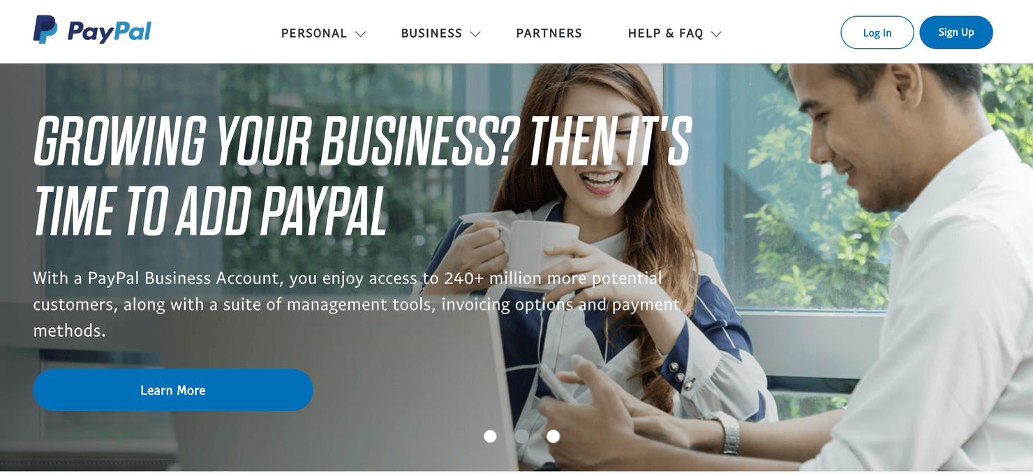 Paypal website