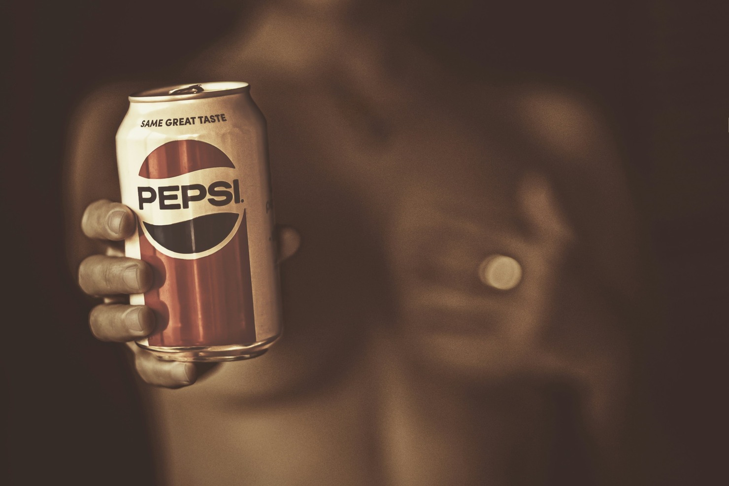 Pepsi can.