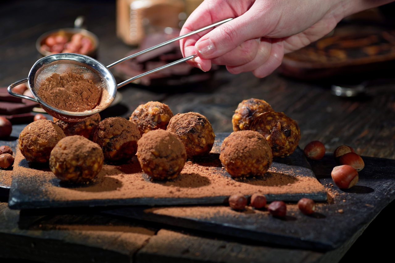 Preparing a delicious meal.