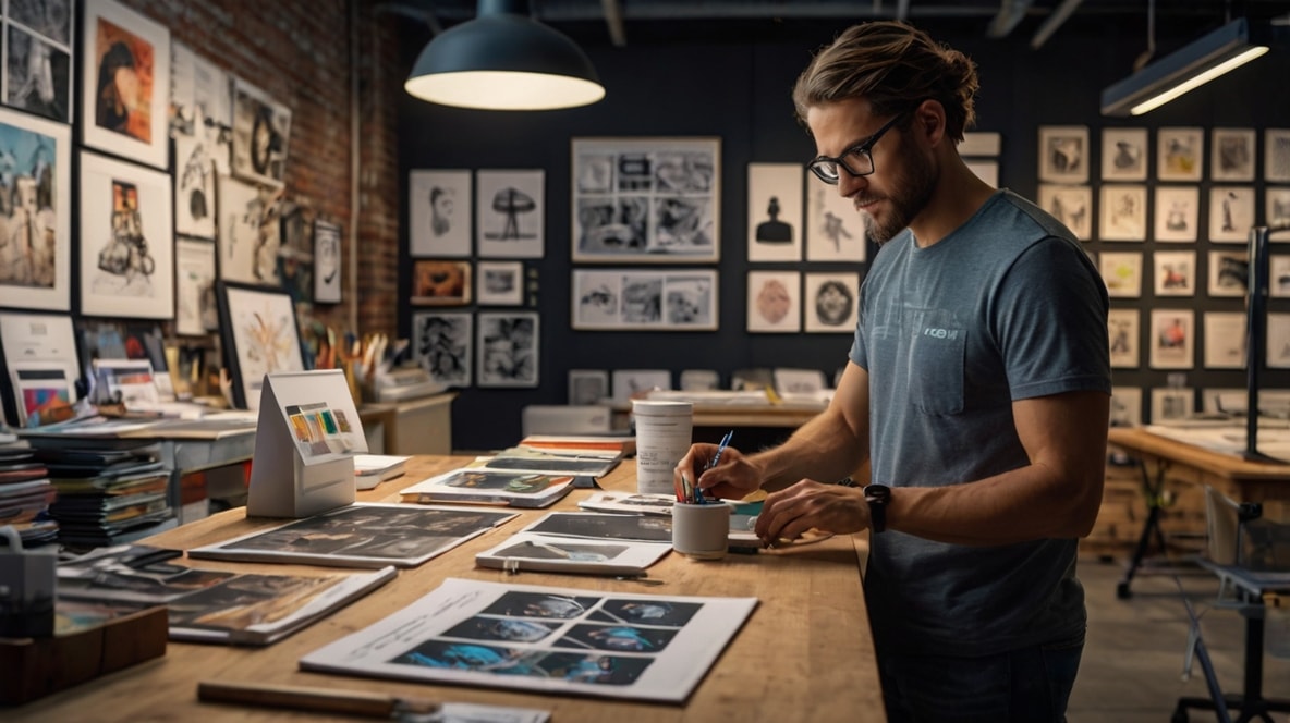 Process of printing.