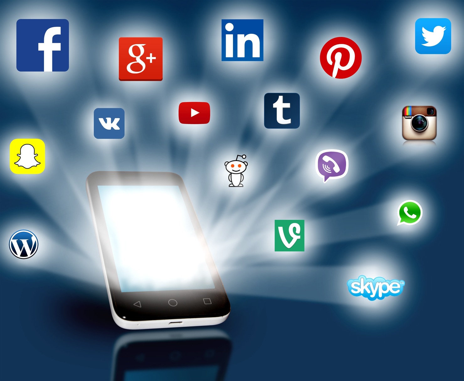 Socila media networks.
