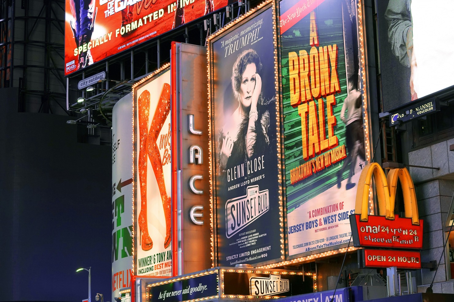 Street ads.