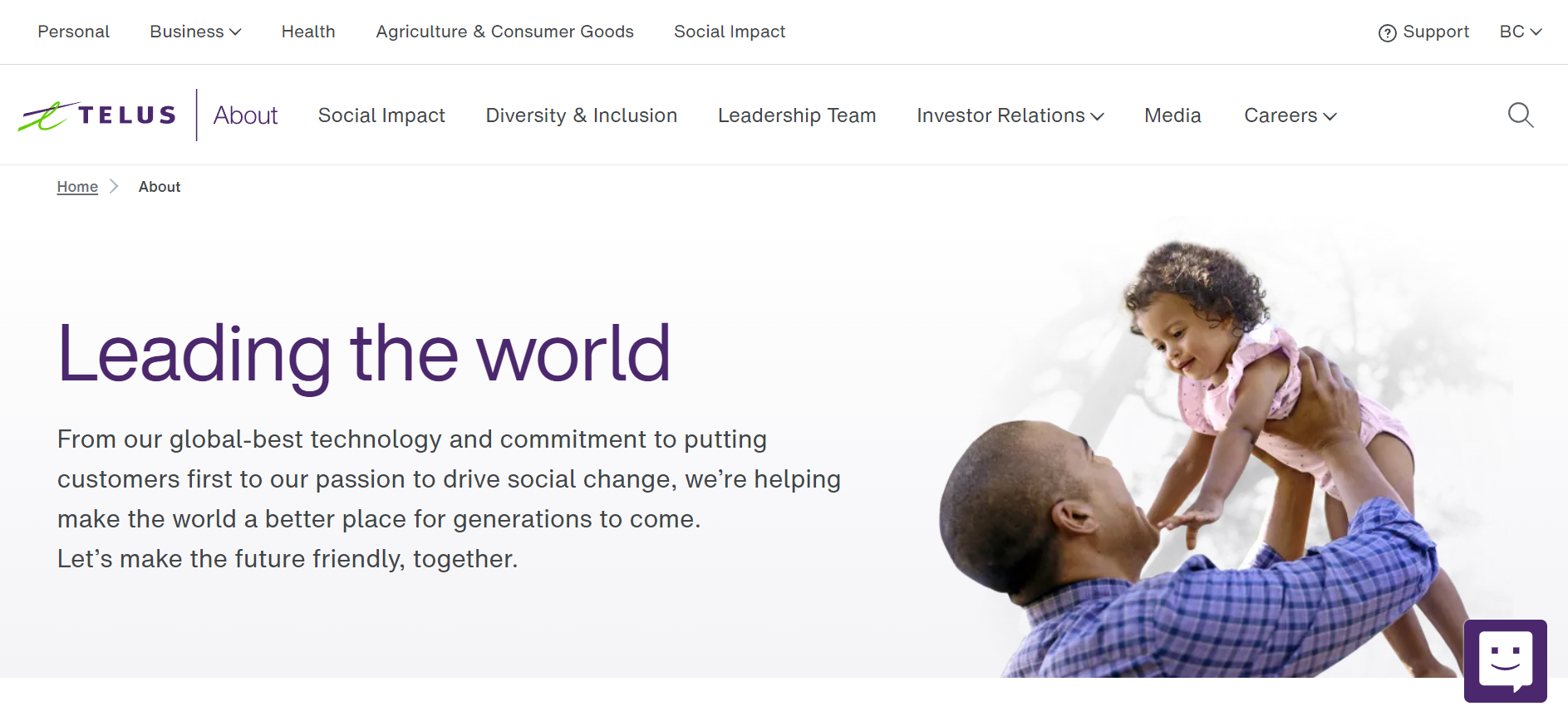 Telus International web page displayed.