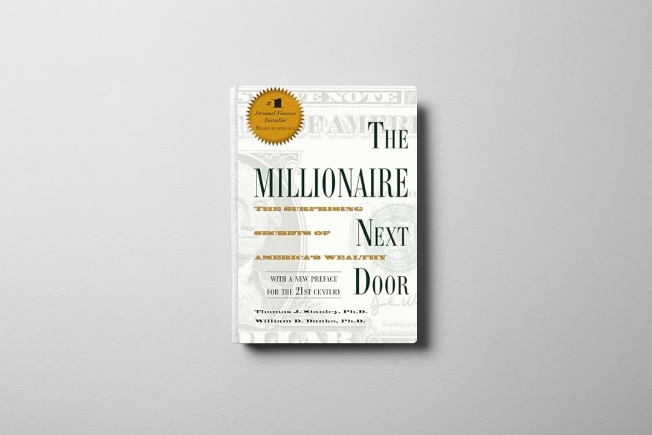 The The Millionaire Next Door book in display.