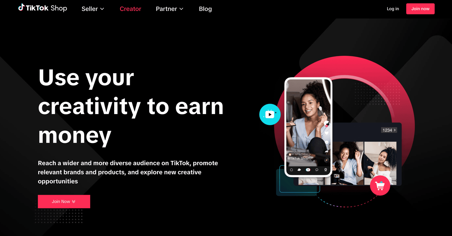 TikTok's website
